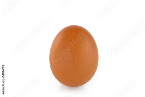 Chicken egg isolated on white background.