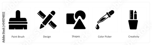 Paint Brush, Shapes, Color Picker