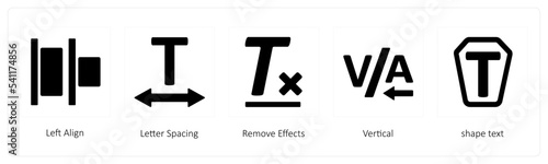 Left Align, Letter Spacing, Remove Effects