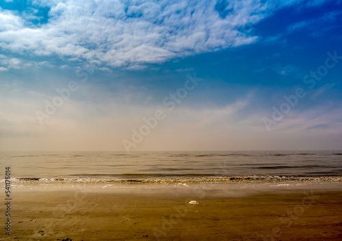 Blick auf den Strand von St. Peter-Ording am Abend