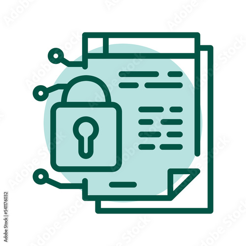 Smart contract line icon. Virtual money.