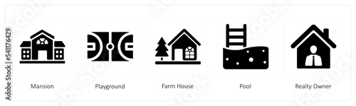 Mansion, Playground, Farm House