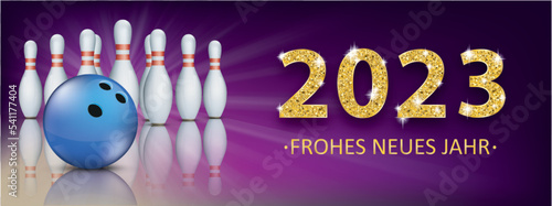 2023 Frohes Neues Jahr Bowling