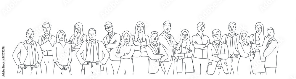 Crowd of businesspeople. Teamwork. Crowd of businesspeople. Teamwork.