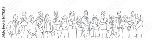Crowd of businesspeople. Teamwork.