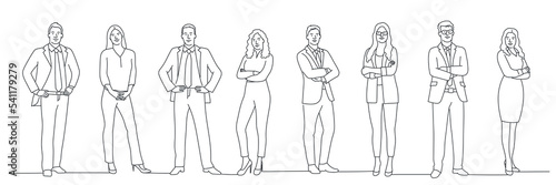 Business team ready to work.
