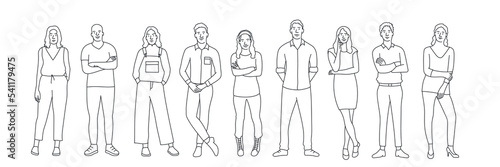 Young people standing together.