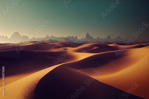 砂漠 砂 砂丘 熱帯 ラクダ 熱 蜃気楼 オアシス © GINGER_Tsukahara