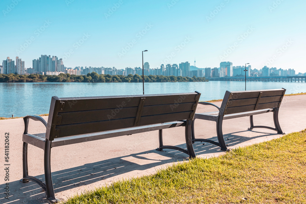 Scenery around the Han River in Seoul. Scenery around the Han River in Seoul.
