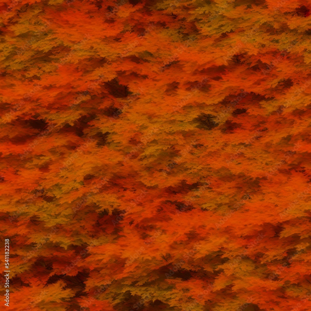 Autumn background from tree leaves. Seamless texture Digital art Autumn background from tree leaves. Seamless texture Digital art