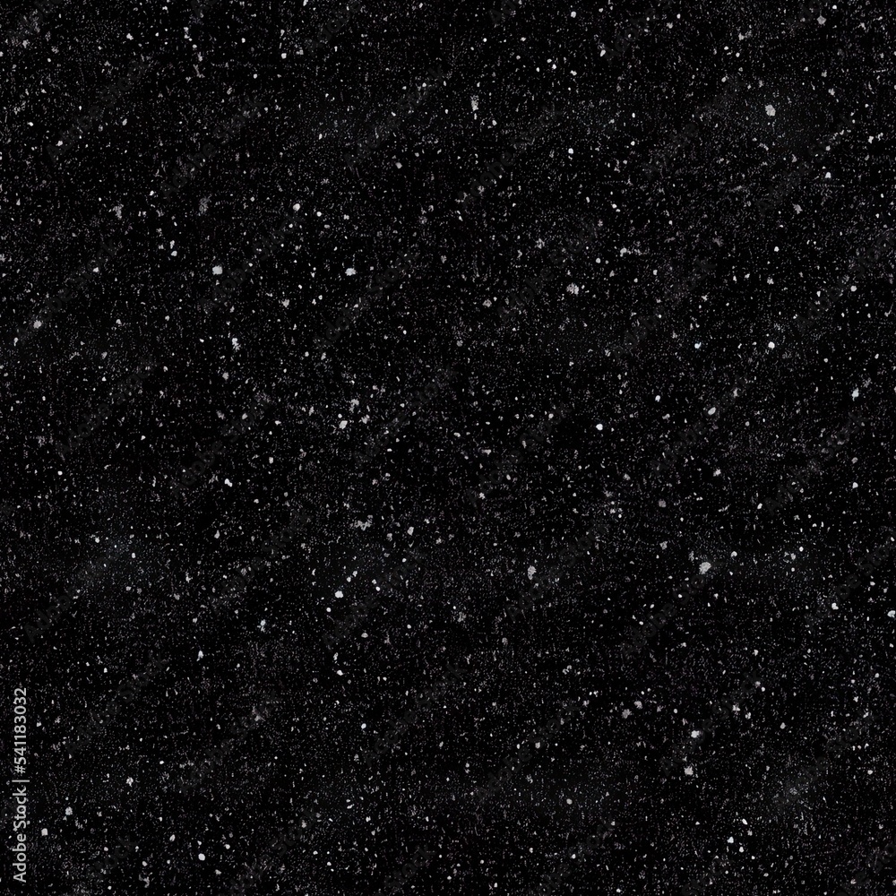 Fototapeta premium Snow on a black background Digital illustration