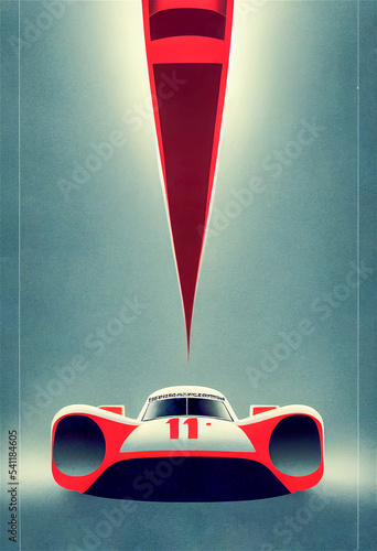 Racing car illustration