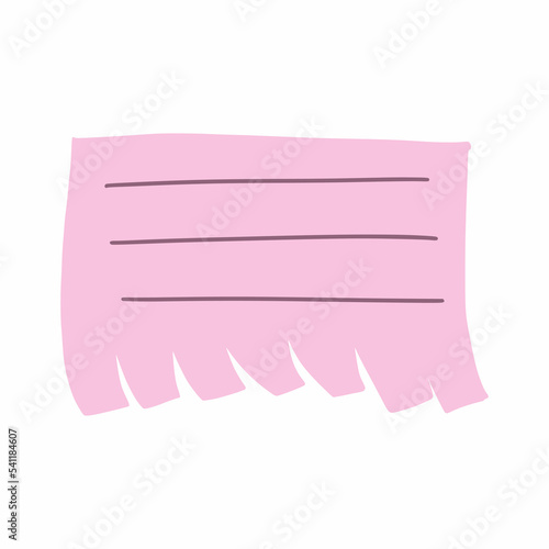 Tag in style of hand made. Space for text.