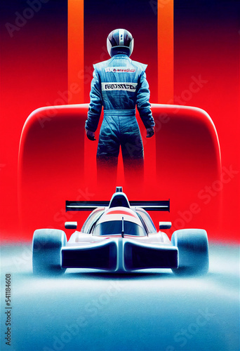Racing car illustration