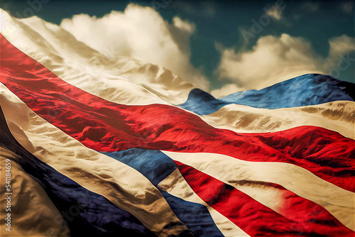 USA flag background