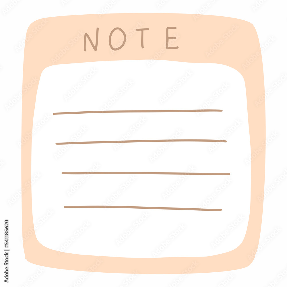 Sheet of notepad for notes. Space for text. Piece of paper. Sheet of notepad for notes. Space for text. Piece of paper.