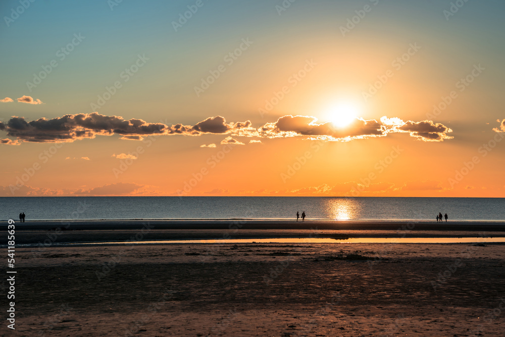 Sunset in the North Sea