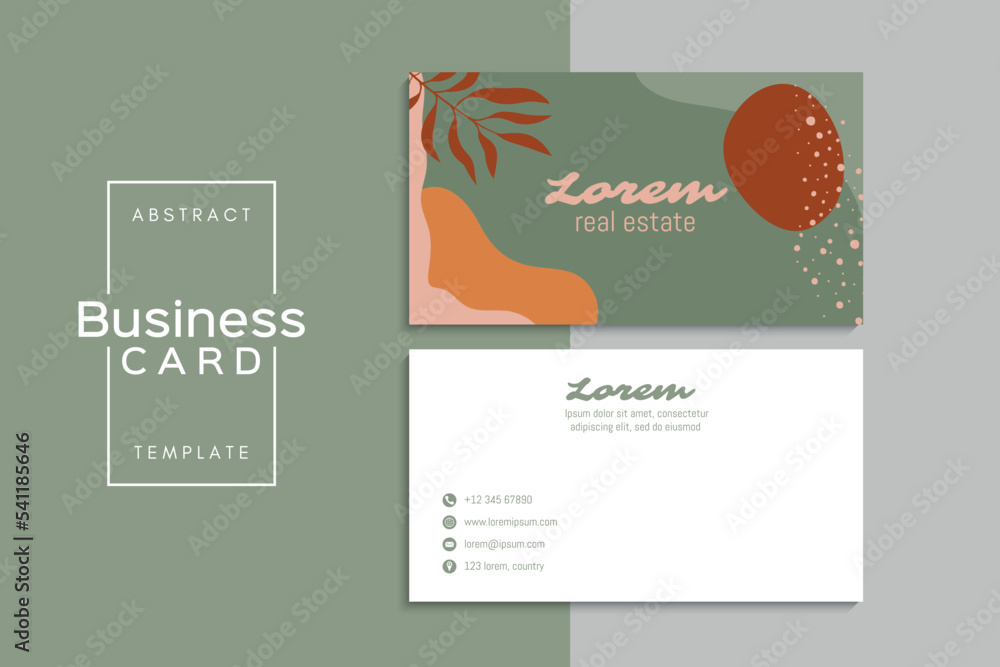 Fototapeta premium Vector abstract creative business cards (set template)
