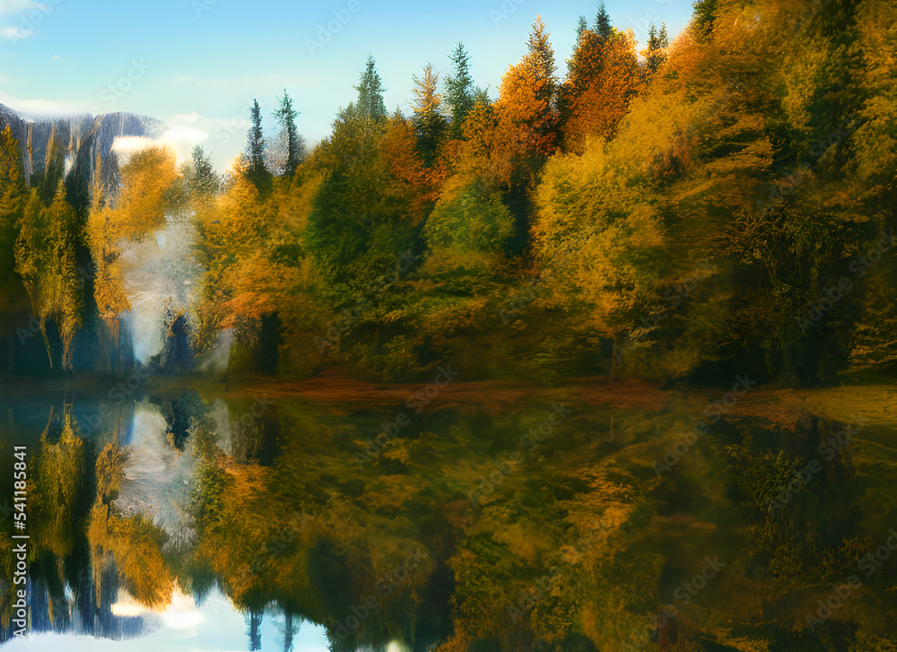 Summer Grass Reflection Water Mountain Sky Lake Beautiful Trees River Mountains Pond Park Cloud Fall Beauty Scenery Green Autumn Nature Landscape Forest Rural Tree Clouds