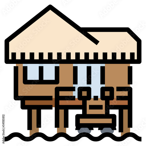 bungalow filled color line