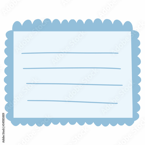 Tag in style of hand made. Space for text.