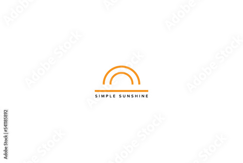 Simple sunshine logo