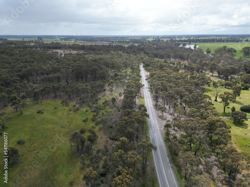 Flooding Axedale village, Campaspe River burst its banks near Bendigo after heavy spring rain 2022