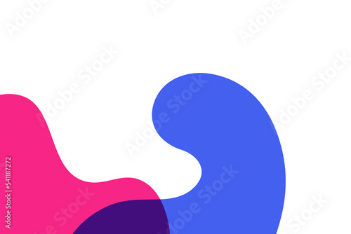 Fond Abstrait fluide et organique 2 couleurs en aplat idéal pour utilisation web  (ID: 541187272)