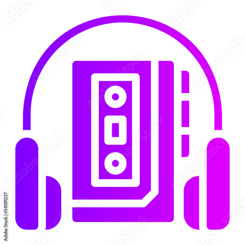 walkman gradient icon
