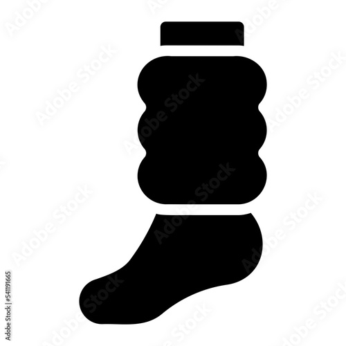 leg warmer glyph icon