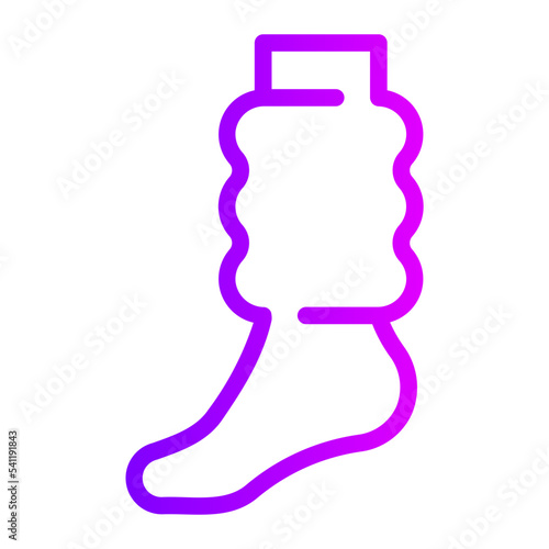 leg warmer gradient icon