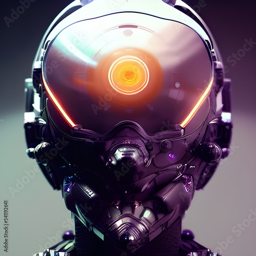 Alien cyborg android