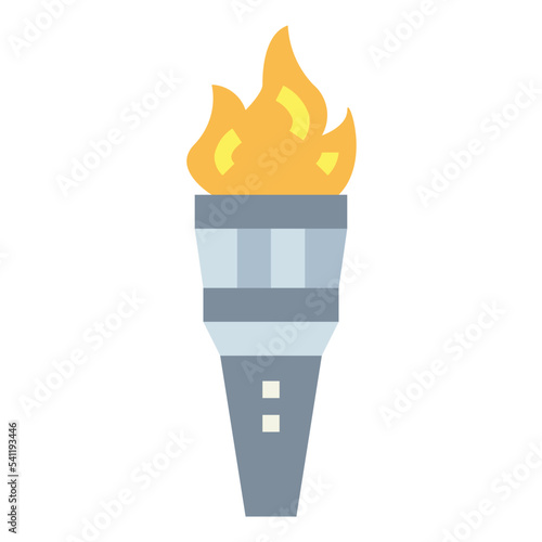 torch flat icon style