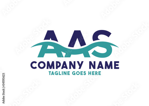 Letter AAS logo design vector template, AAS logo photo