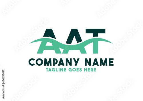 Letter AAT logo design vector template, AAT logo photo