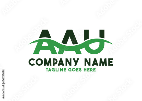 Letter AAU logo design vector template, AAU logo