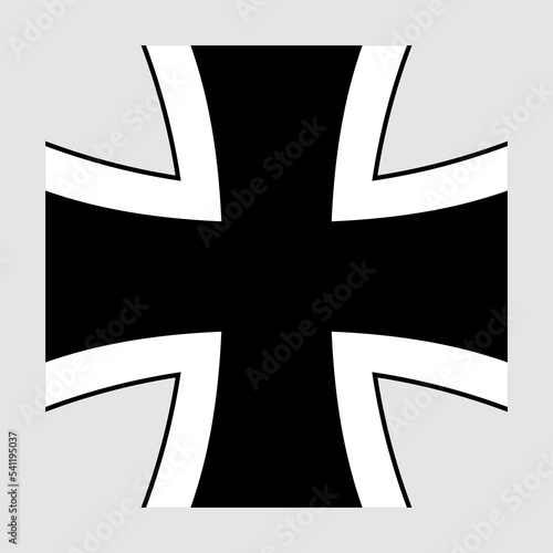 German Luftwaffe roundel isolated - Vector flat style WWII military cross illustration  photo