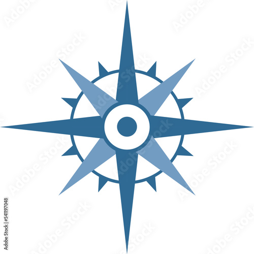 Sea Wind rose star symbol