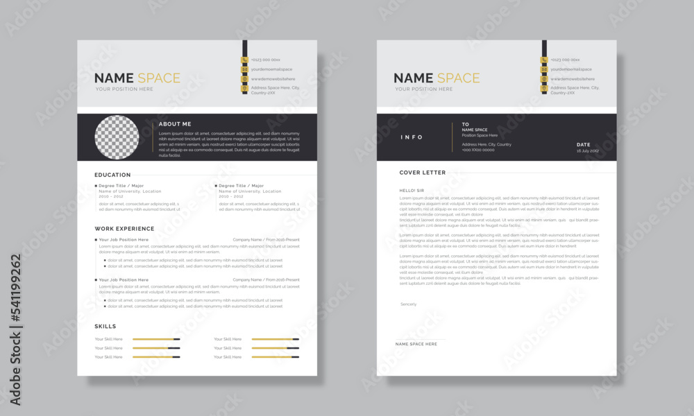 Clean and Creative Resume/CV Design Clean and Creative Resume/CV Design