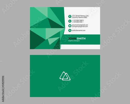 Professional modern corporate business card design template