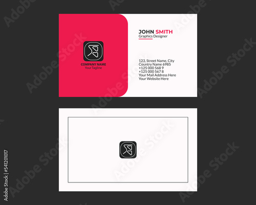 Professional modern corporate business card design template