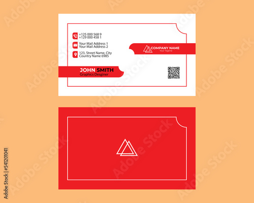 Professional modern corporate business card design template