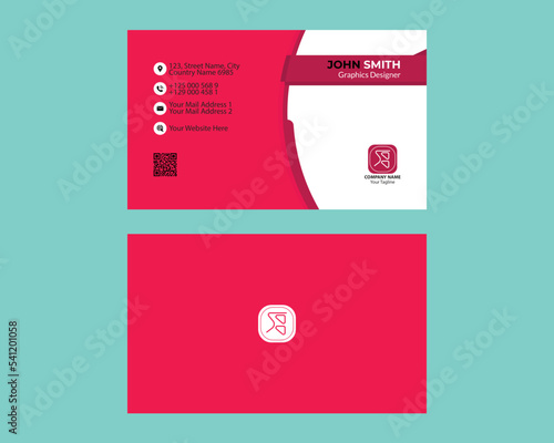 Professional modern corporate business card design template