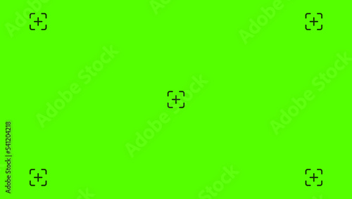 Green Chroma Key Background With Tracking Markers