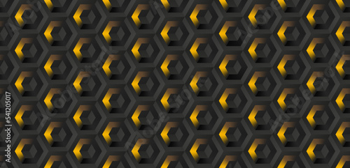 Abstract hexagonal geometri...
