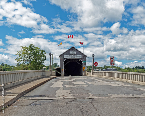 The world’s longest covered bridge, Hartland, New Brunswick, Canada.