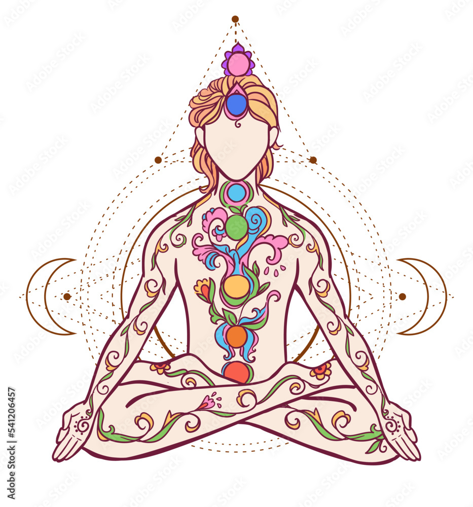Yoga man. Ornament beautiful Concept of meditation. Yoga man. Ornament beautiful Concept of meditation.