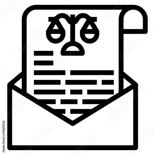 mail line icon