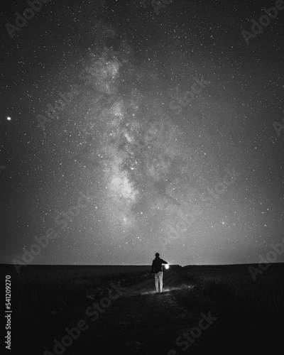 Картината върху платно Is there anybody out there?