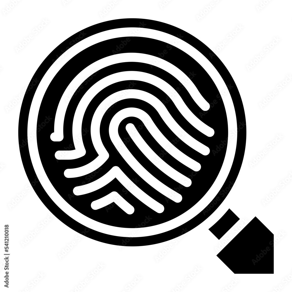 fingerprint glyph icon fingerprint glyph icon